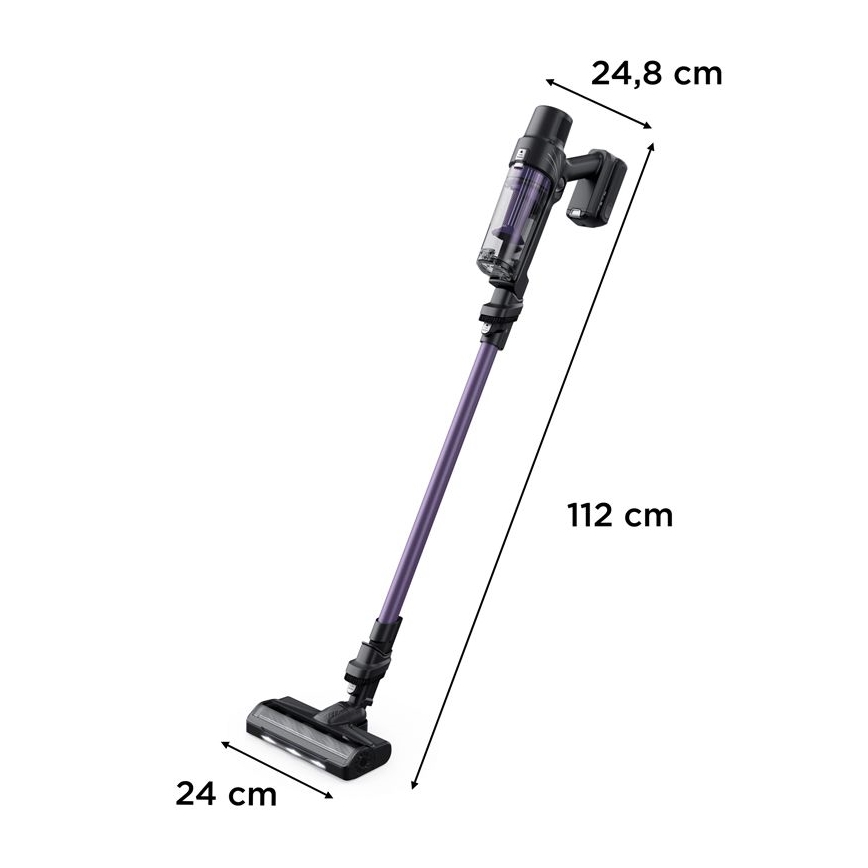Rowenta - Palični sesalnik X-PERT 2v1 140W/18V 2500 mAh vijolična