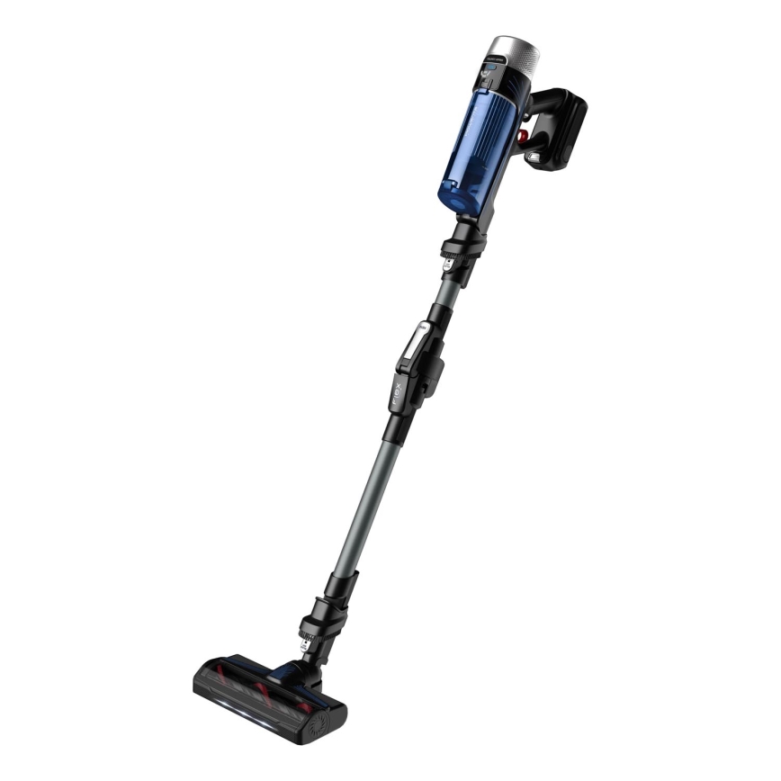 Rowenta - Palični sesalnik z mopom X-FORCE FLEX ANIMAL AQUA AUTO 4v1 250W/25,2V 2500 mAh črna/modra