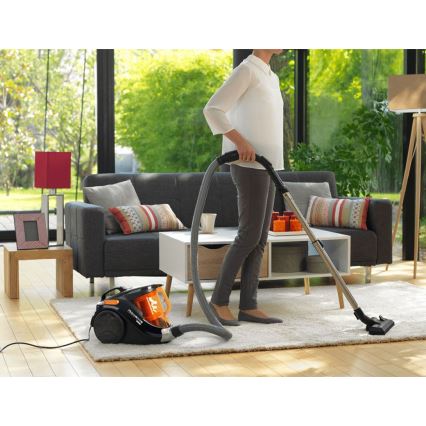 Rowenta - Sesalnik brez vrečke COMPACT POWER 1,5l 750W/230V črna/oranžna