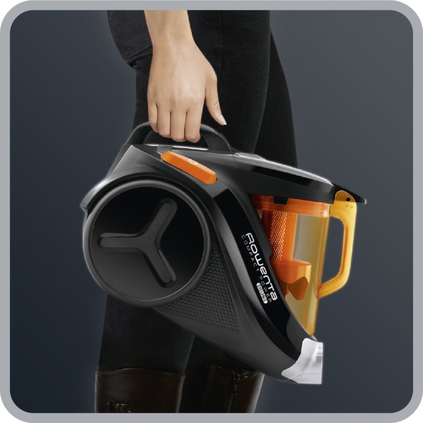Rowenta - Sesalnik brez vrečke COMPACT POWER 1,5l 750W/230V črna/oranžna