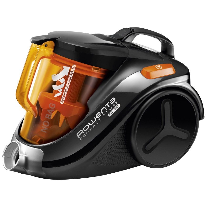 Rowenta - Sesalnik brez vrečke COMPACT POWER 1,5l 750W/230V črna/oranžna