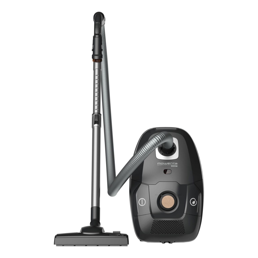 Rowenta - Sesalnik z vrečko ZELENA FORCE EFFITECH ECO TOTAL CLEAN 400W/230V črna