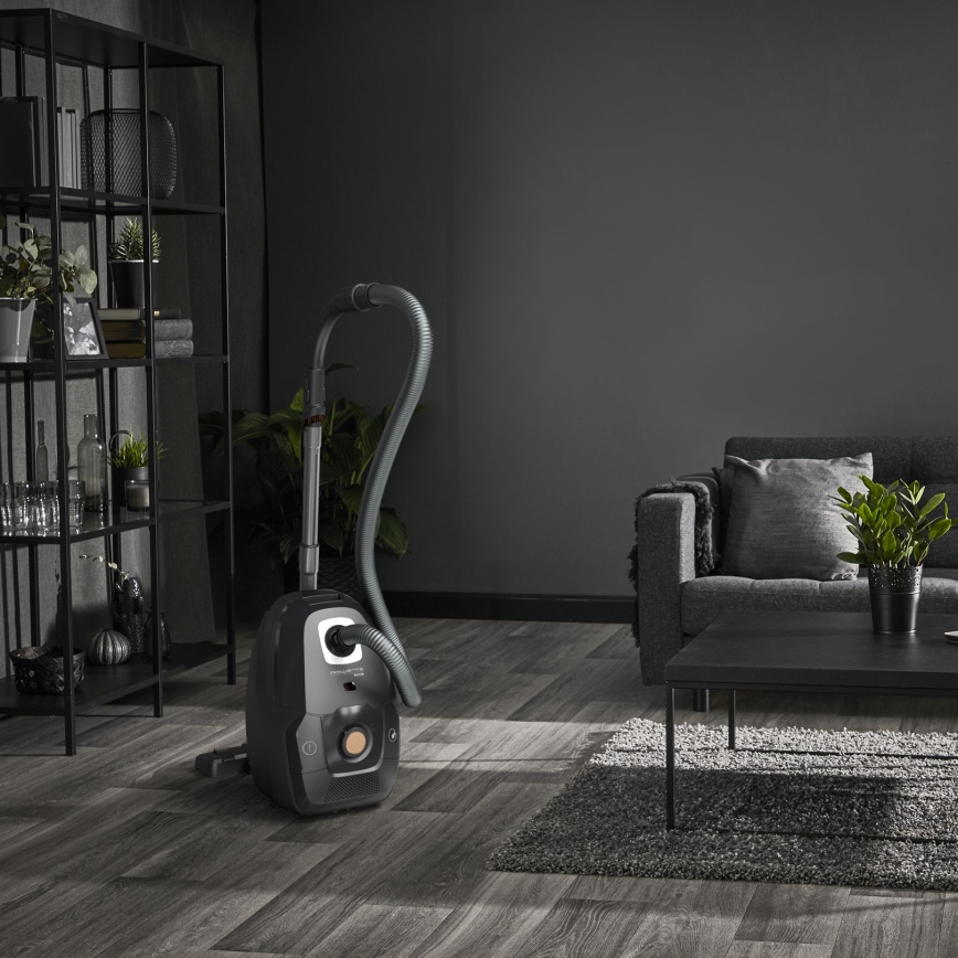 Rowenta - Sesalnik z vrečko ZELENA FORCE EFFITECH ECO TOTAL CLEAN 400W/230V črna