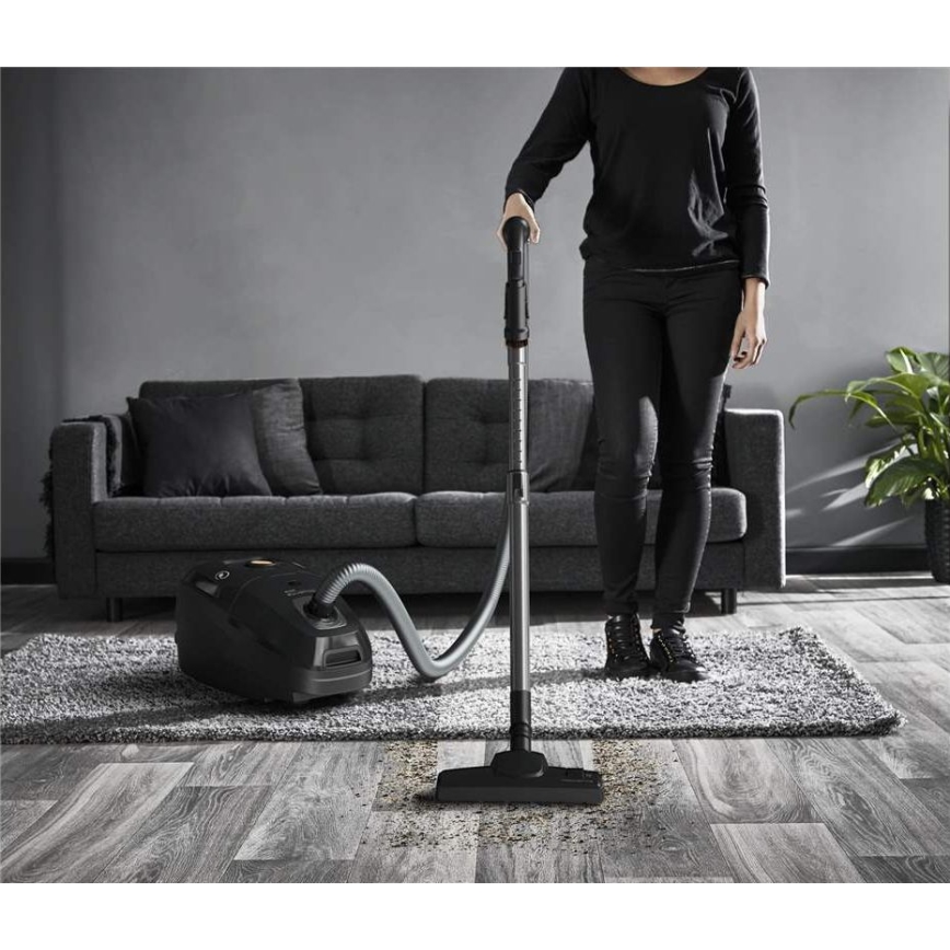 Rowenta - Sesalnik z vrečko ZELENA FORCE EFFITECH ECO TOTAL CLEAN 400W/230V črna