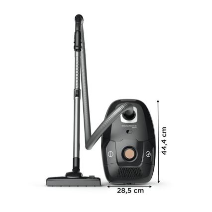 Rowenta - Sesalnik z vrečko ZELENA FORCE EFFITECH ECO TOTAL CLEAN 400W/230V črna