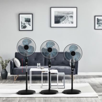Rowenta - Stojni ventilator z odganjalcem proti komarjem ESSENTIAL+ 60W/230V 130 cm črna