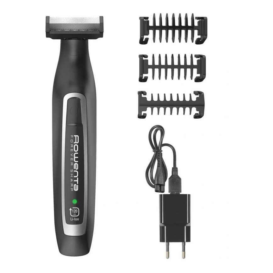 Rowenta - Strižnik las FOREVER SHARP 3v1 črna 650 mAh