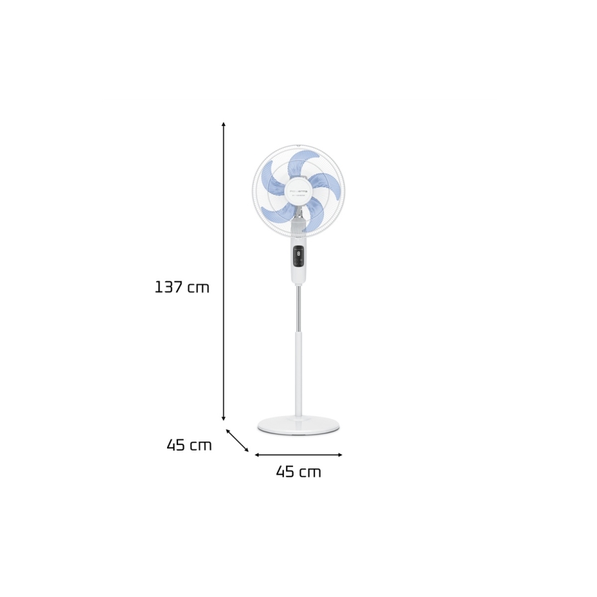 Rowenta - Talni ventilator TURBO SILENCE 55W/230V 147 cm bela + Daljinski upravljalnik