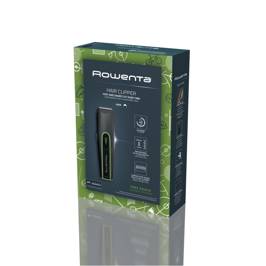 Rowenta - Trimer SPORT COLLECTION 600 mAh črna