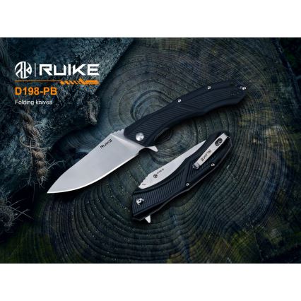Ruike RUD198PB - Zložljiv žepni nož 23,1 cm črna