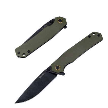 Ruike RUP801G - Zložljiv žepni nož 20 cm zelena
