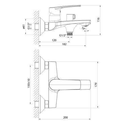 Samona - kopalniška armatura KORANA v sijajnem kromu