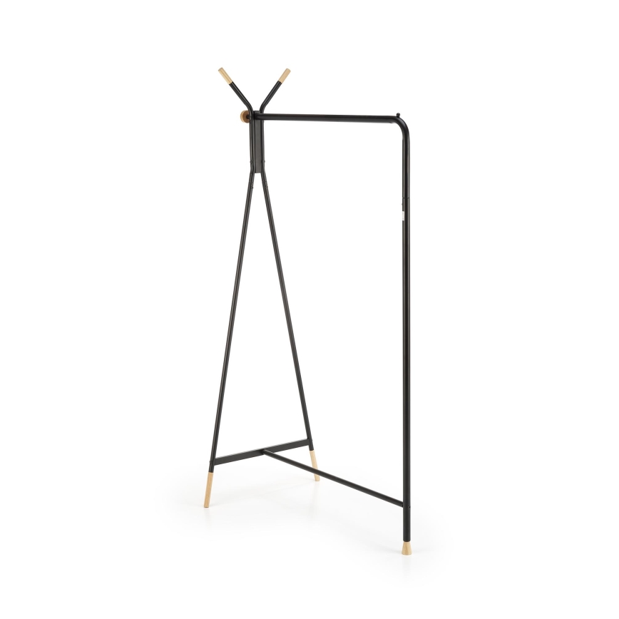 Samostoječi obešalnik 165x91 cm CHENE črna/bež