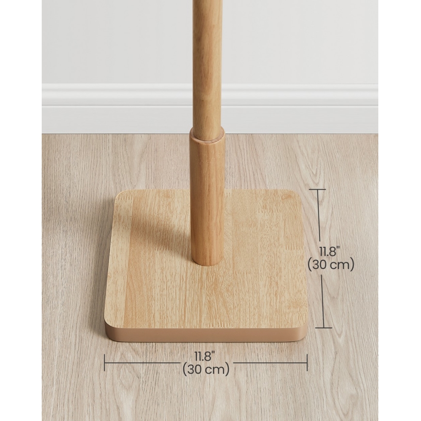 Samostoječi obešalnik LINEA, rjav