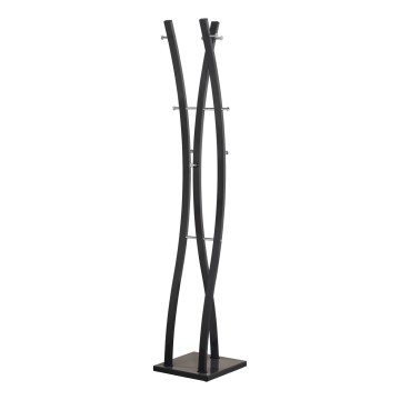 Samostoječi obešalnik VALET 179x35 cm, črne barve