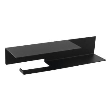 Sapho - Držalo za toaletni papir s polico 9,5x35 cm mat črna