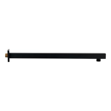Sapho - Držalo za tuš kvadratna 40 cm mat črna