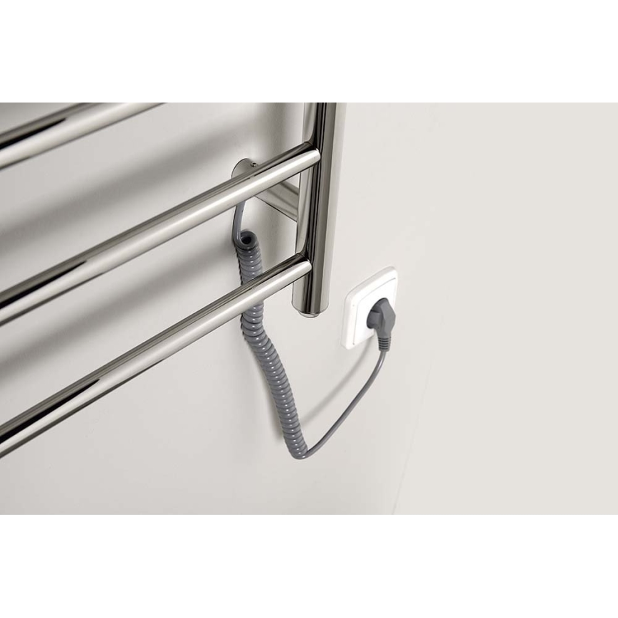 Sapho - Električni brisačni sušilnik REDONDO 130W/230V 63x116 cm sijajni krom