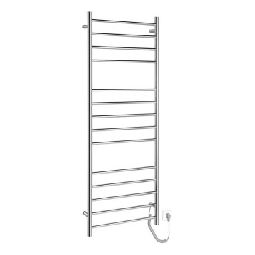 Sapho - Električni grelec za brisače REDONDO 130W/230V 150 cm, sijajni krom, desni, okrogel