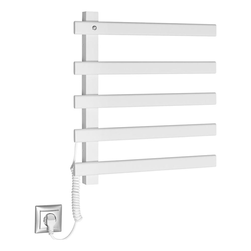 Sapho - Električni nosilec za brisače ELCOR 63W/230V 52 cm mat bela levo