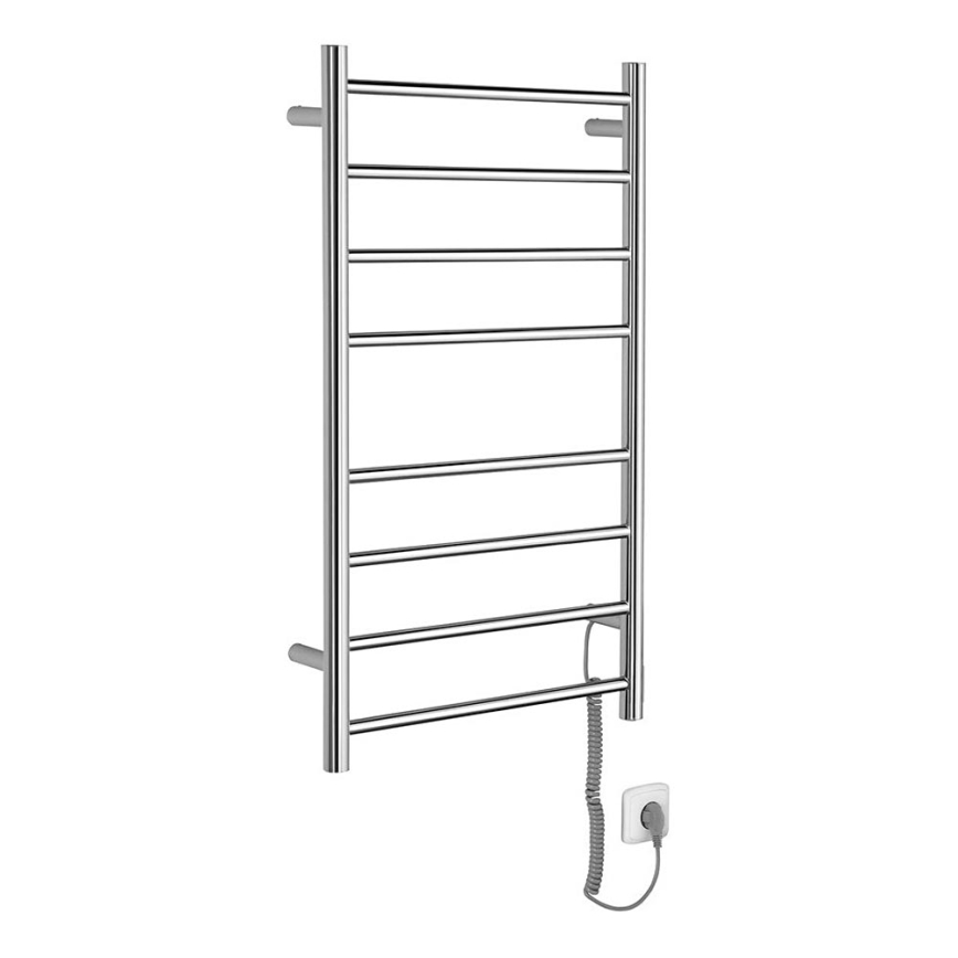 Sapho - Električni nosilec za brisače REDONDO 75W/230V 90 cm sijajni krom desno okrogla