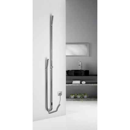 Sapho - Električni sušilnik za brisače z časovnikom DUOPASSO 45W 170x12 cm sijajni krom