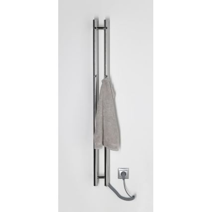 Sapho - Električni sušilnik brisač PAPINADO 40W 120x11 cm sijajni krom