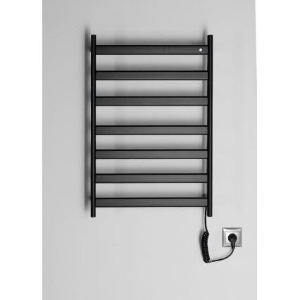 Sapho - Električni sušilnik za brisače ELIAS 105W 73x49 cm mat črna