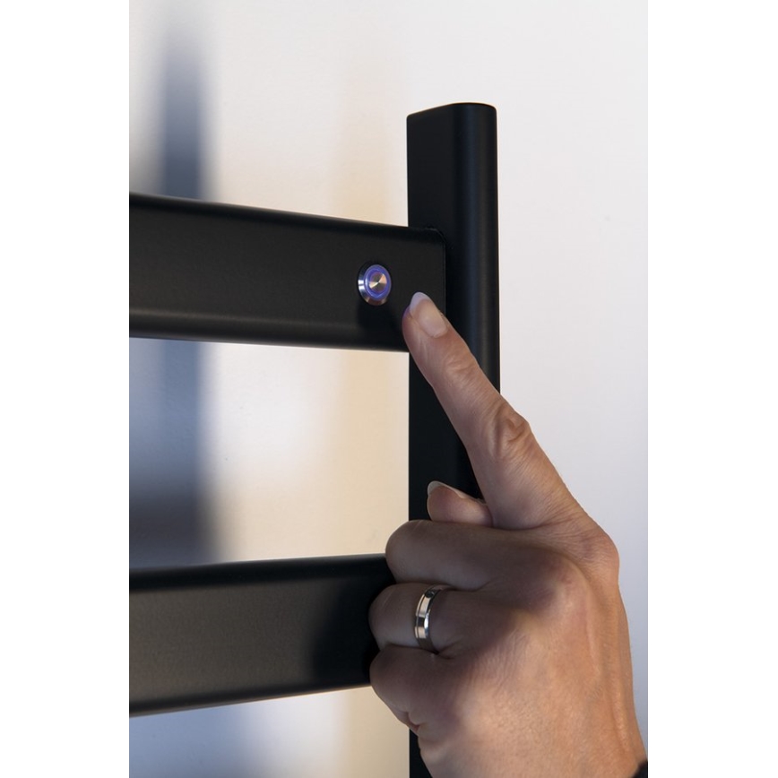 Sapho - Električni sušilnik za brisače ELIAS 105W 73x49 cm mat črna