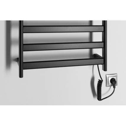 Sapho - Električni sušilnik za brisače ELIAS 105W 73x49 cm mat črna