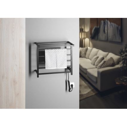 Sapho - Električni sušilnik za brisače ELZOR 60W 47x50 cm mat črna