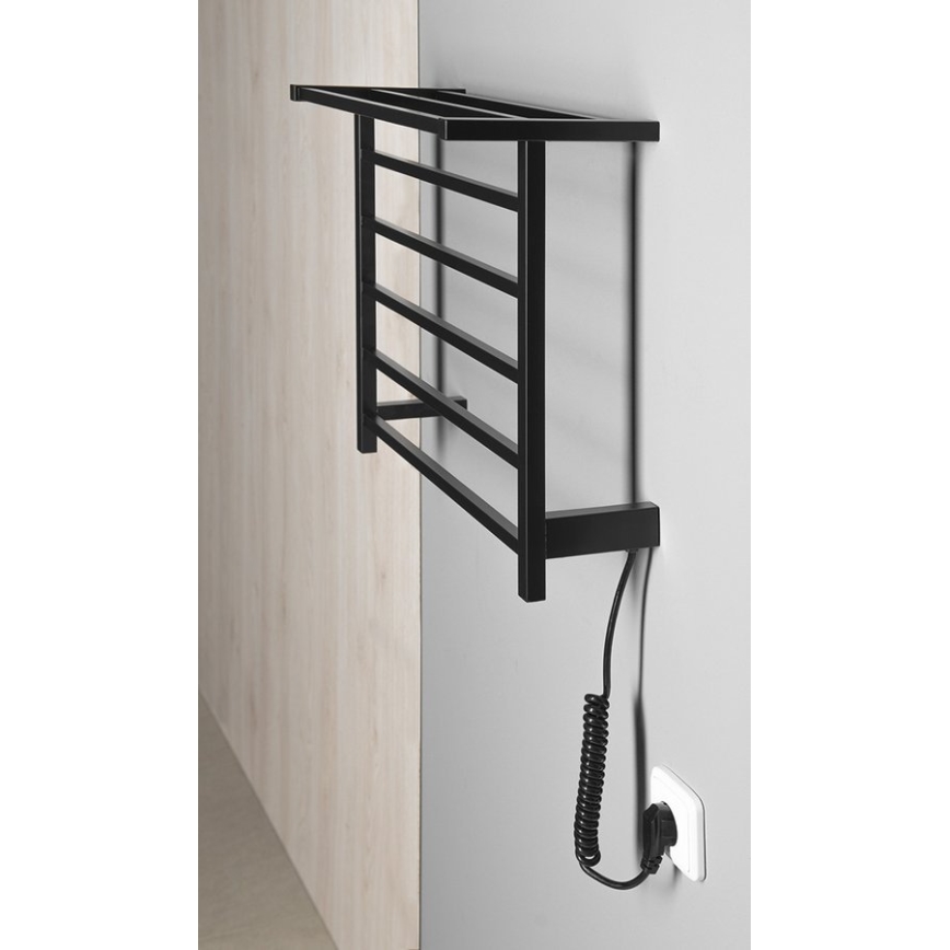 Sapho - Električni sušilnik za brisače ELZOR 60W 47x50 cm mat črna