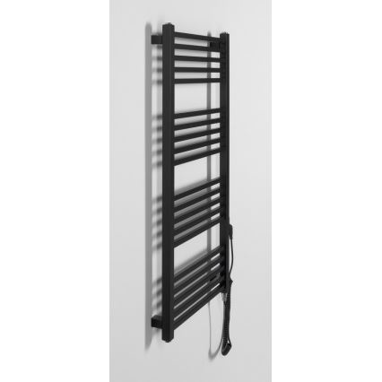 Sapho - Električni sušilnik za brisače METRO-E, 400 W, 106 x 50 cm, mat črna