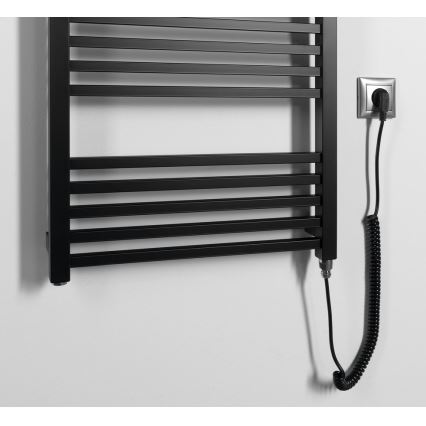 Sapho - Električni sušilnik za brisače METRO-E 500W 134x50 cm mat črna