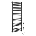 Sapho - Električni sušilnik za brisače METRO-E 800 W 162 x 60 cm mat črna