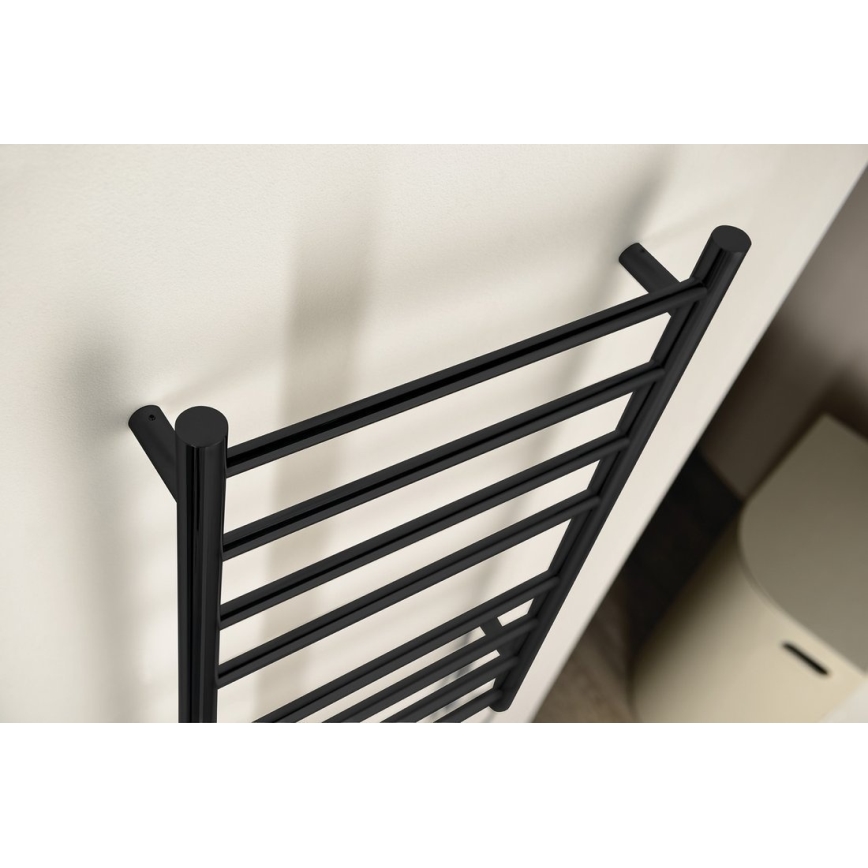Sapho - Električni sušilnik za brisače REDONDO 130 W 116 x 63 cm mat črna