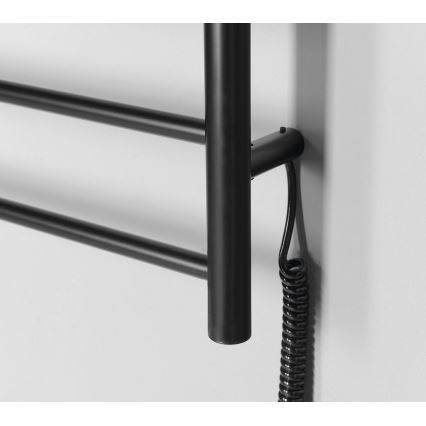 Sapho - Električni sušilnik za brisače REDONDO 130 W 116 x 63 cm mat črna