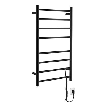 Sapho - Električni sušilnik za brisače REDONDO 75W 90x50 cm mat črna