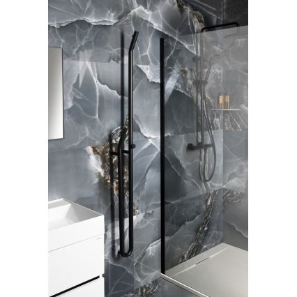Sapho - Električni sušilnik za brisače s časovnikom DUOPASSO 45W 170x12 cm mat črna
