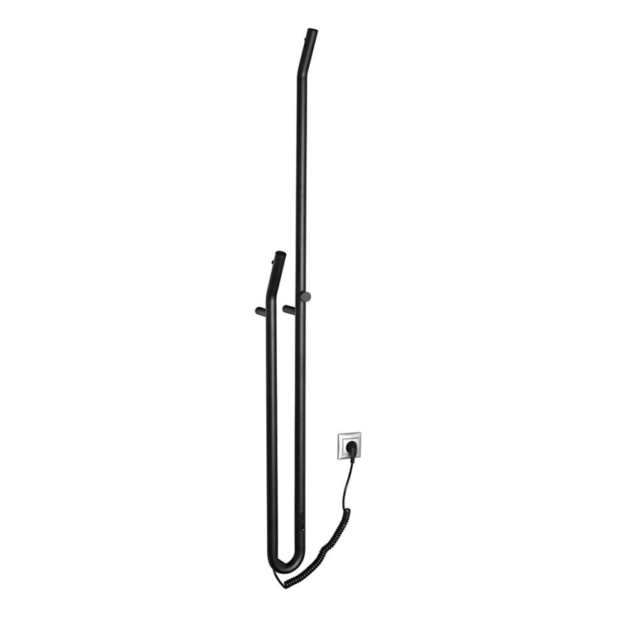 Sapho - Električni sušilnik za brisače s časovnikom DUOPASSO 45W/230V 170 cm mat črne barve