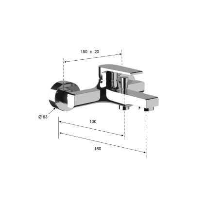 Sapho - Kadna baterija KAI, sijajni krom