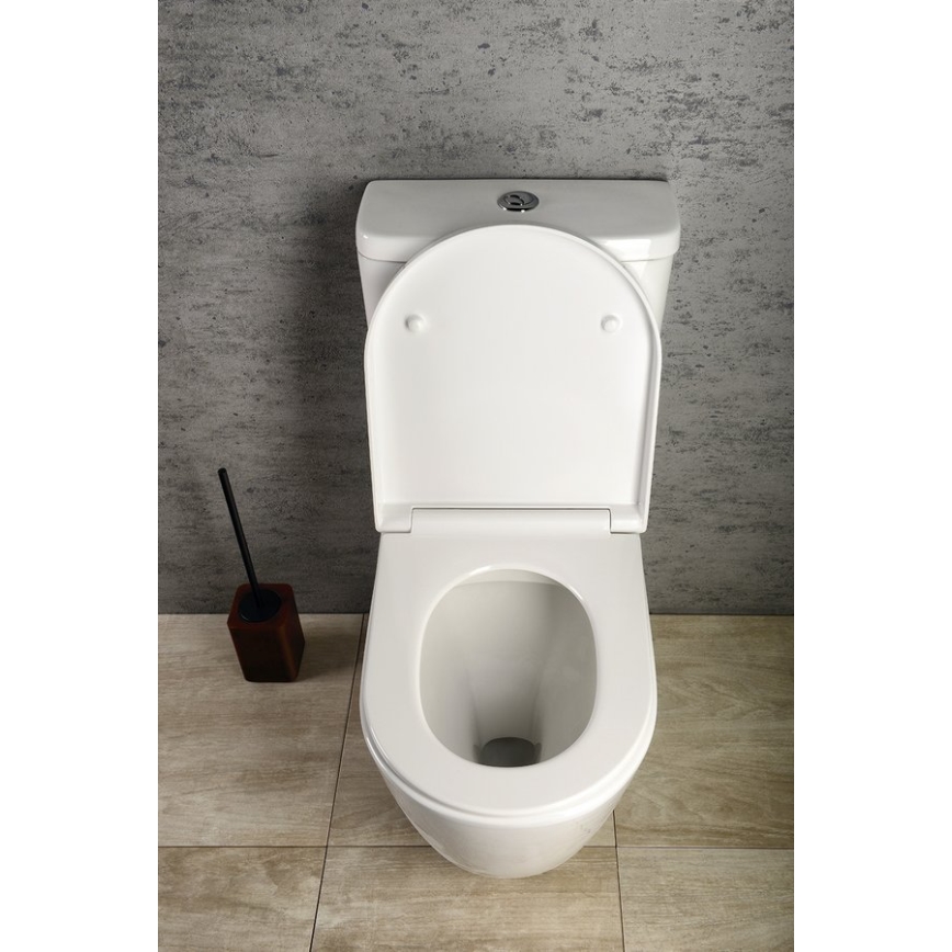 Sapho - Kombiniran WC TURKU, spodnji/zadnji odtok, keramika/bela