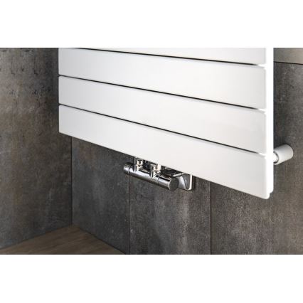 Sapho - komplet priključnih ventilov za centralno priključitev TWIN, krom visokega sijaja