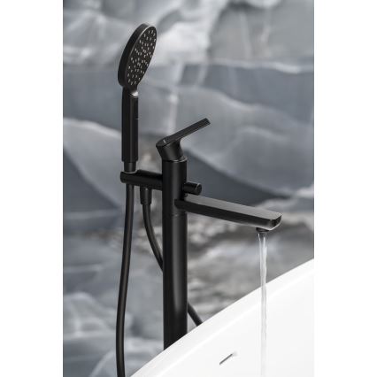 Sapho - Komplet za kad PAX s kopalniško baterijo, mat črna