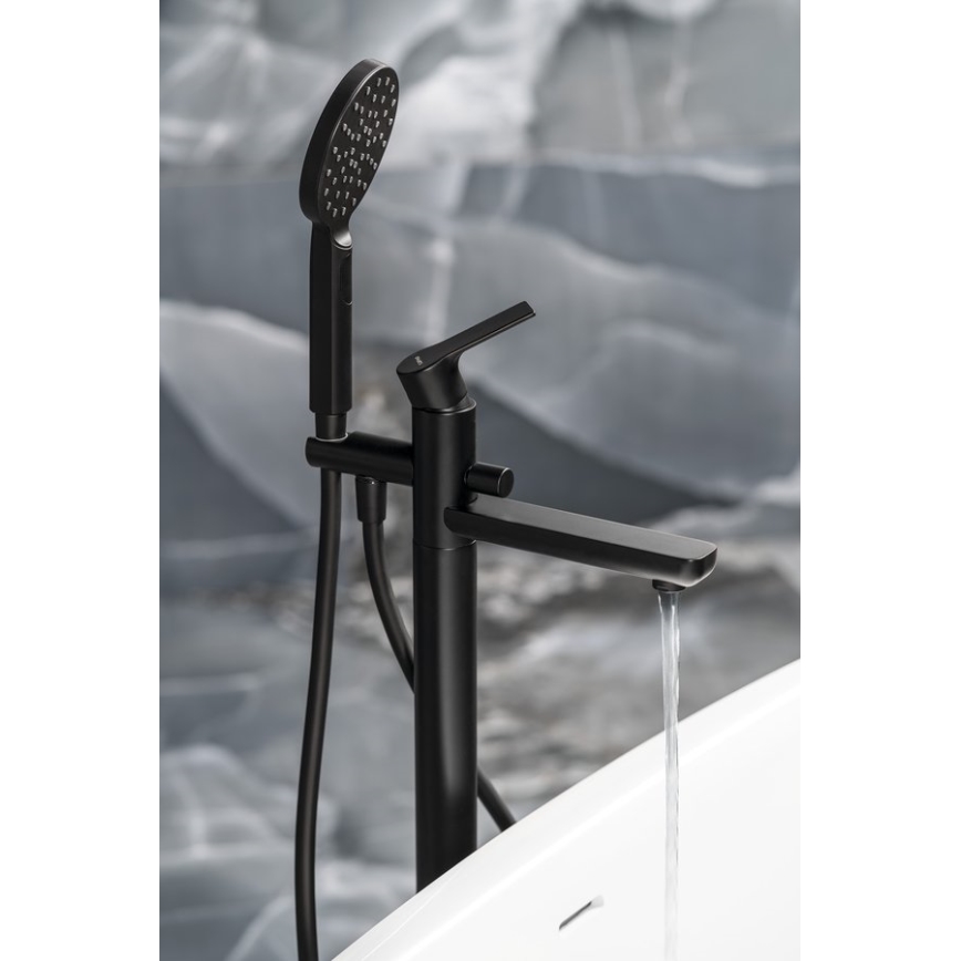 Sapho - Komplet za kad PAX s kopalniško baterijo, mat črna