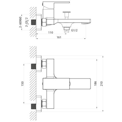 Sapho - Kopalna pipa CUBEMIX mat črna