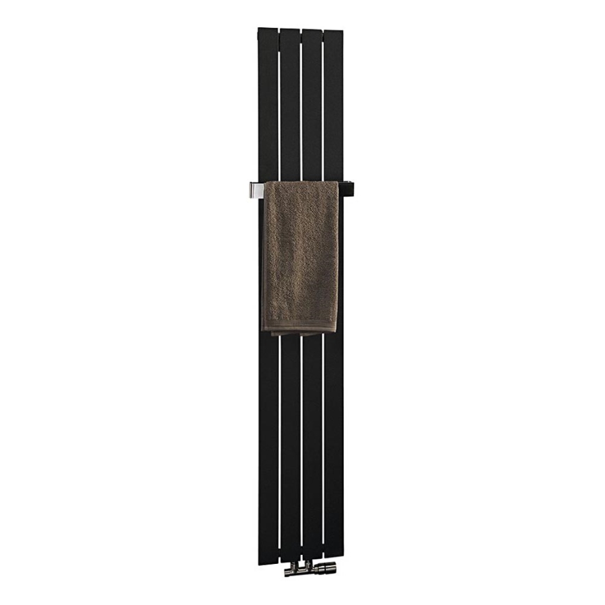 Sapho - Kopalniški radiator COLONNA 614 W 230 V 29 x 180 cm črna