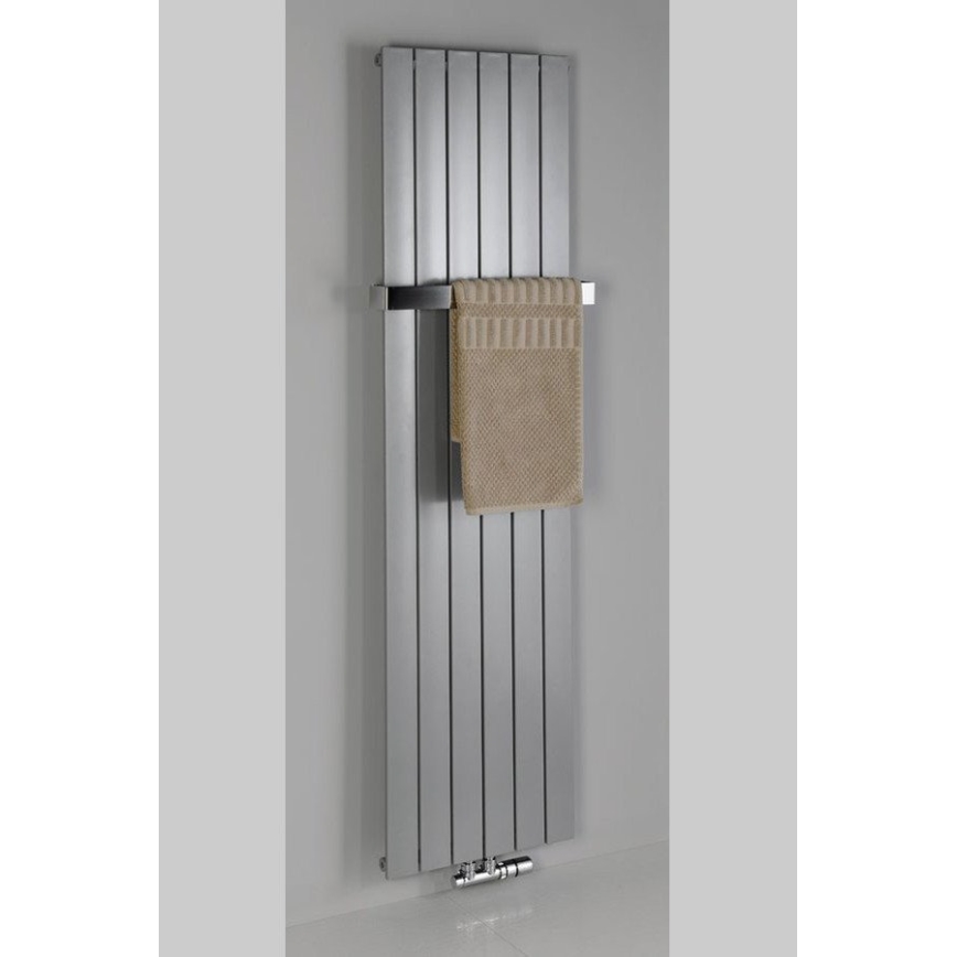 Sapho - Kopalniški radiator COLONNA 614W/230V 29x180 cm srebrn
