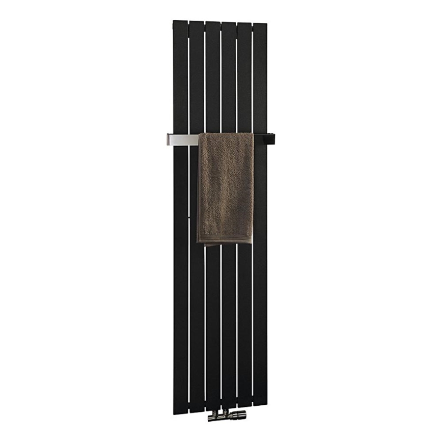 Sapho - Kopalniški radiator COLONNA 910W/230V 45x180 cm črna