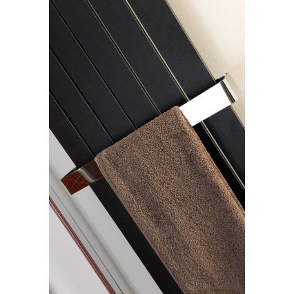 Sapho - Kopalniški radiator COLONNA 910W/230V 45x180 cm črna